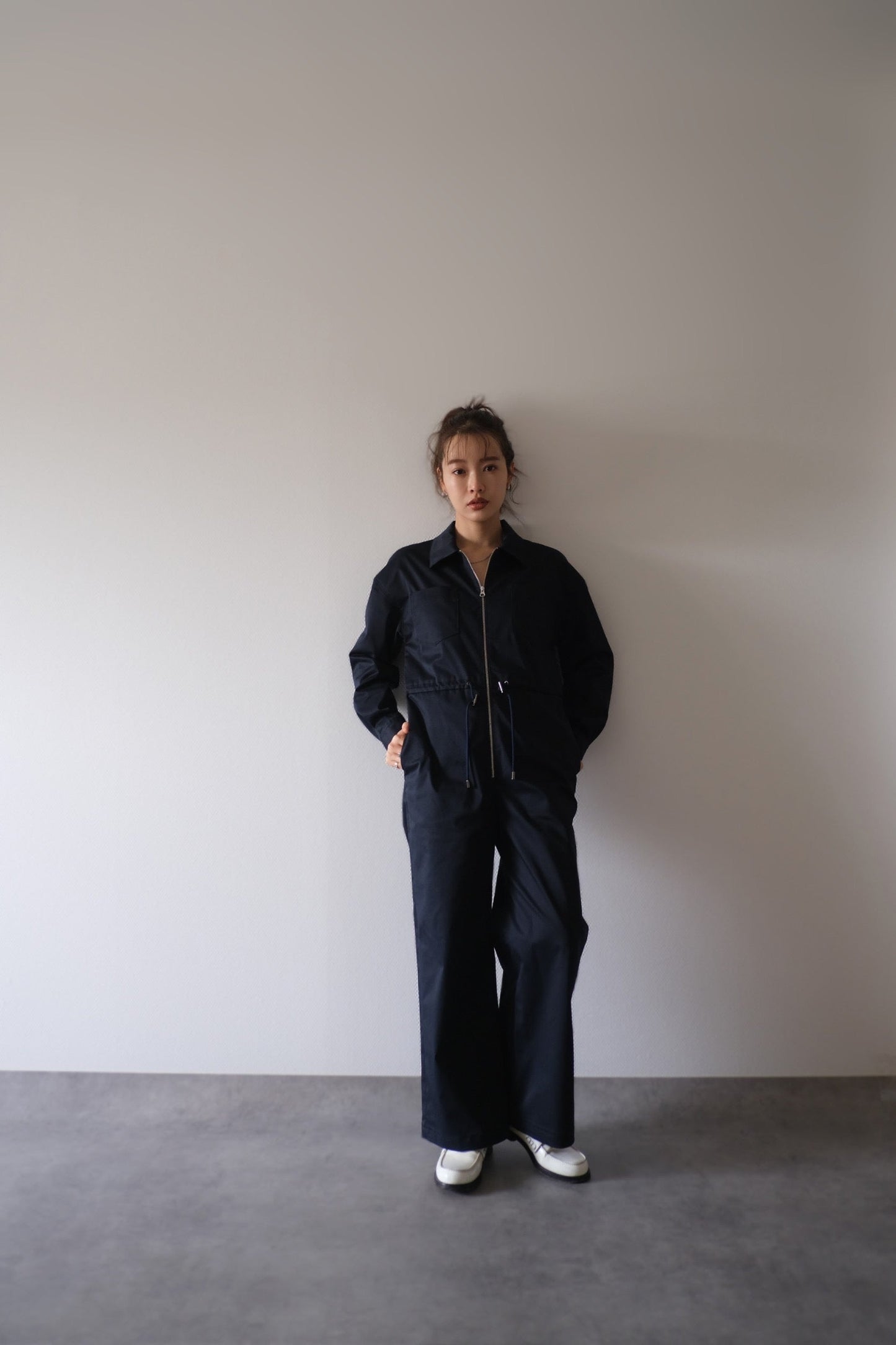 LIGHT TWILL ALL IN ONE NAVY 【SAMPLE】