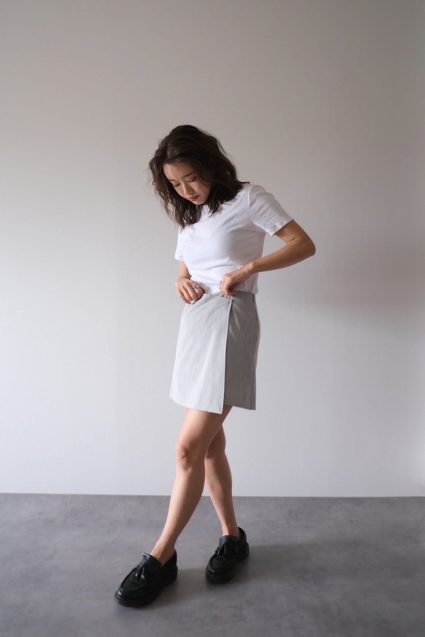 DRY GABA SKORT GRAY【SAMPLE】