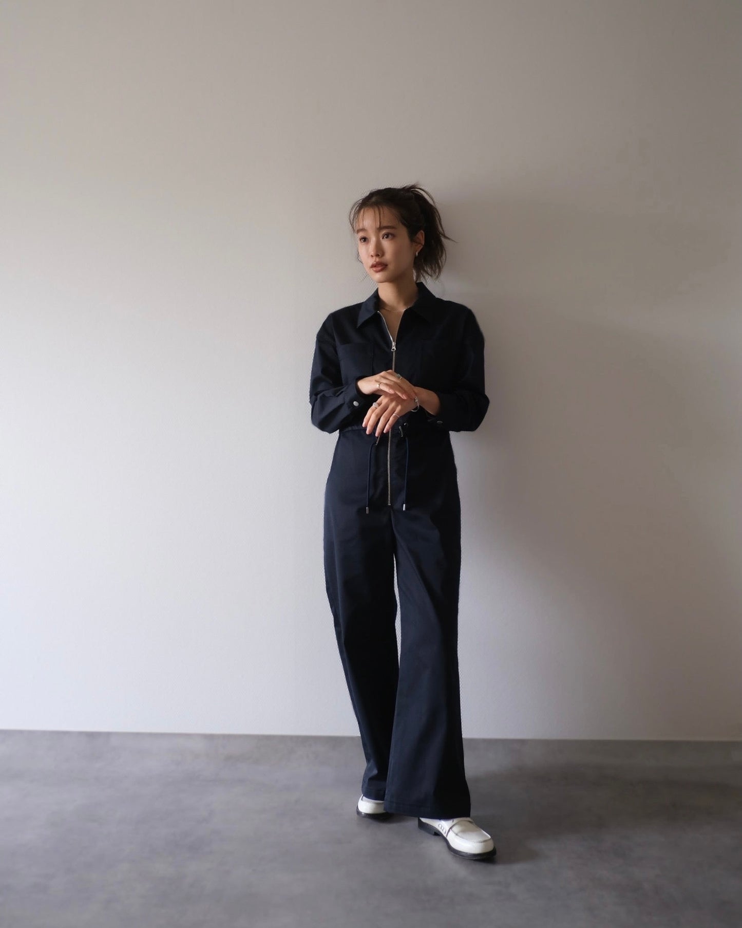 LIGHT TWILL ALL IN ONE NAVY 【SAMPLE】