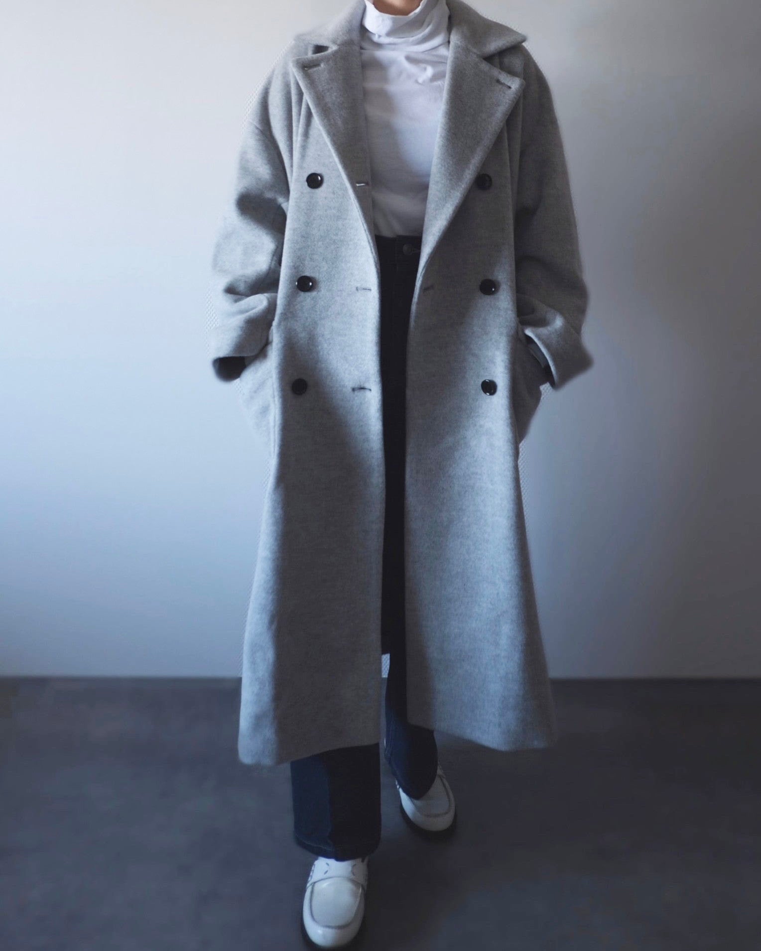 WOOL COAT GLAY【SAMPLE】