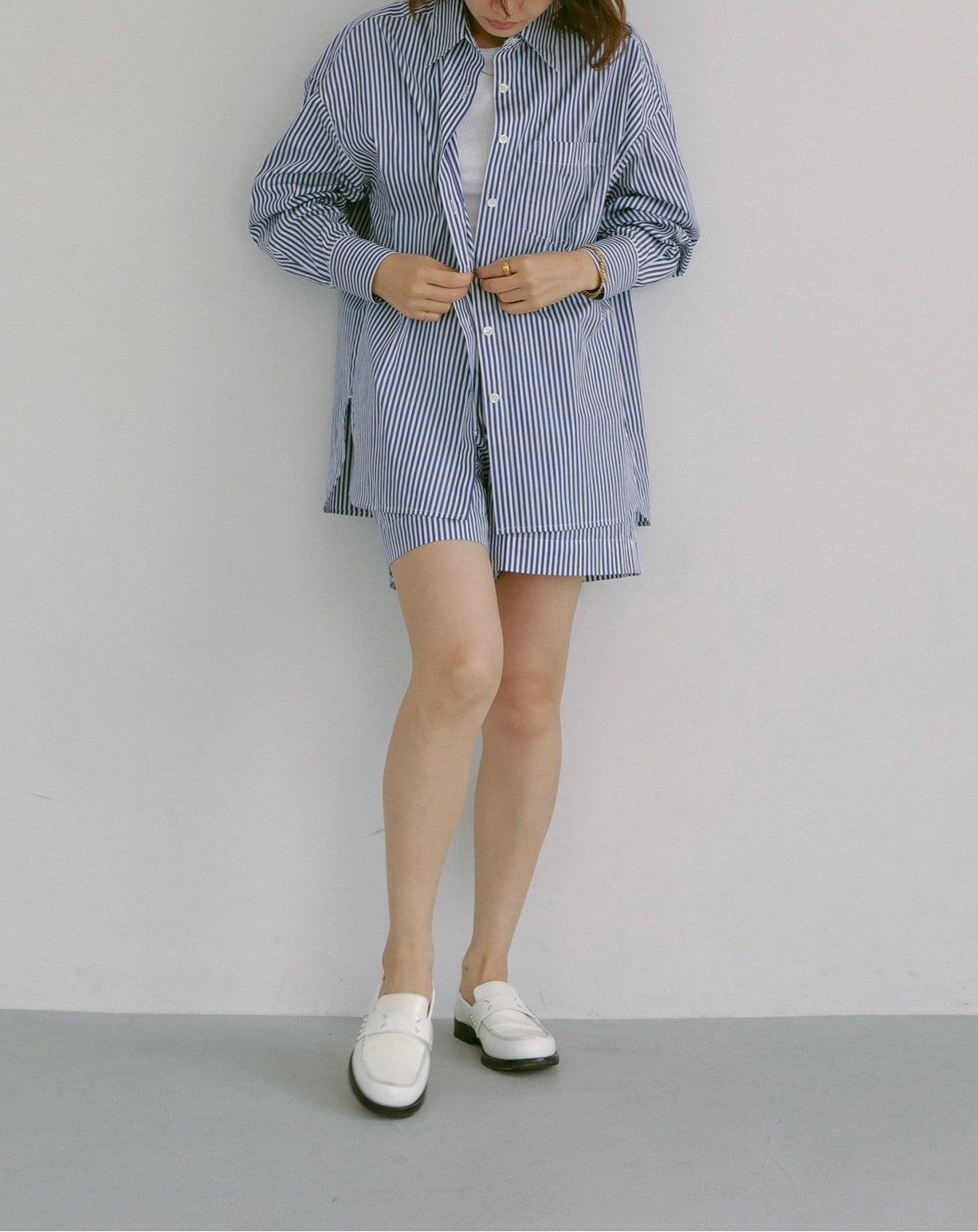 SHORT PANTS NAVY STRIPE