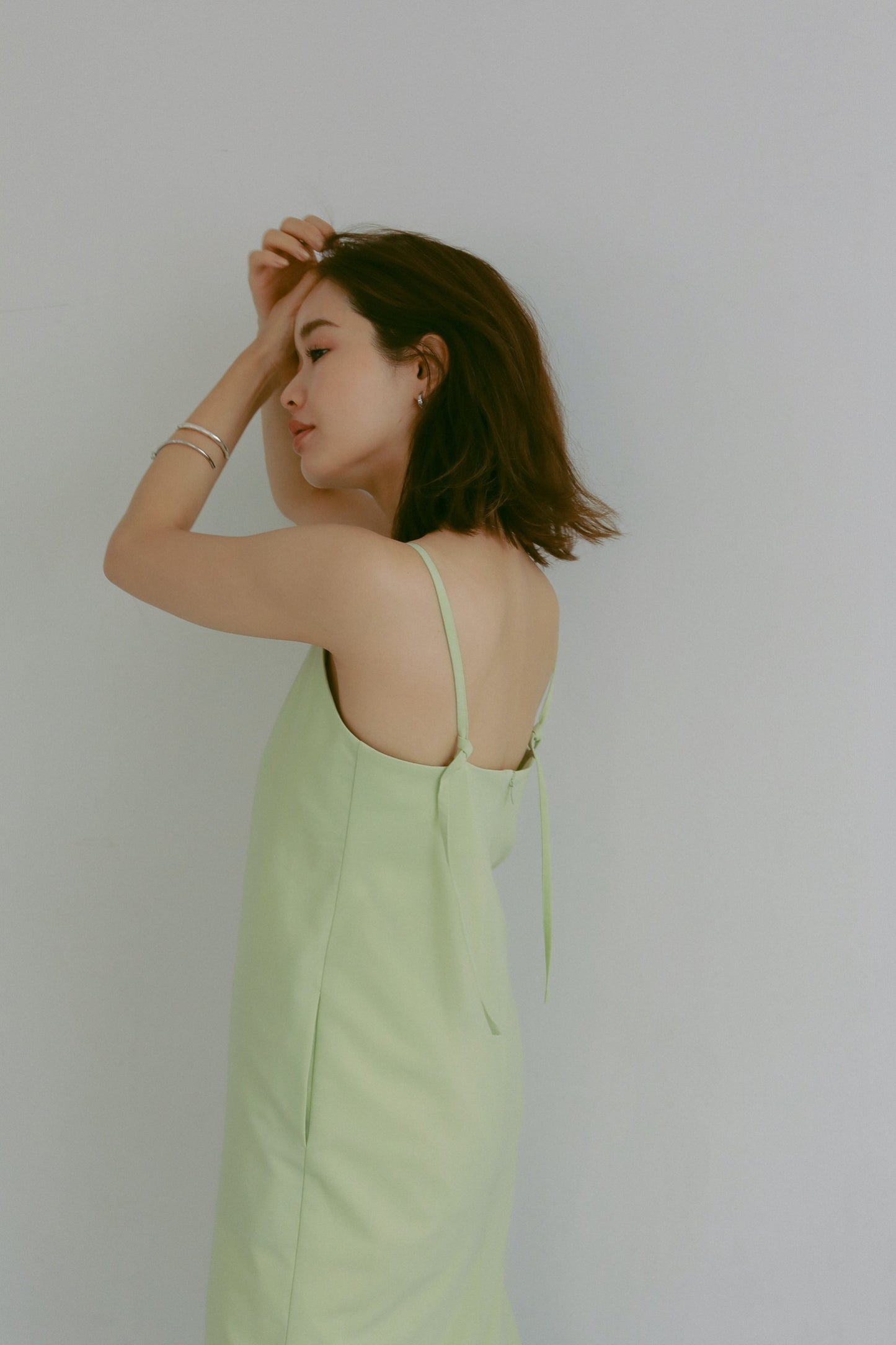 WASHABLE CAMISOLE DRESS GREEN