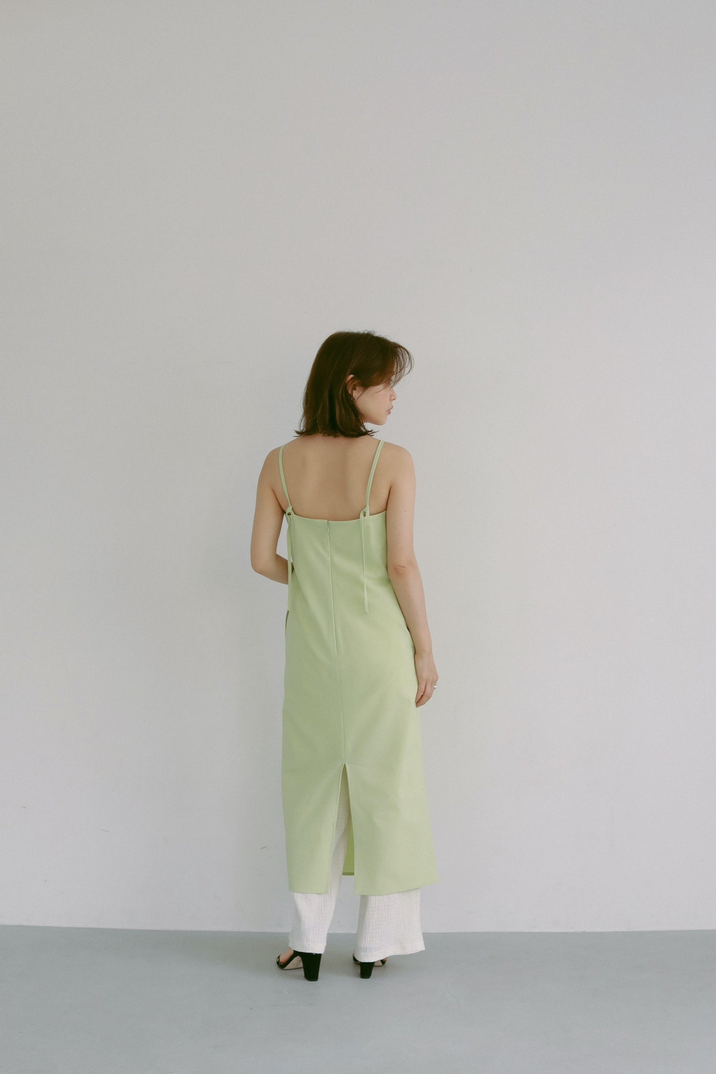 WASHABLE CAMISOLE DRESS GREEN
