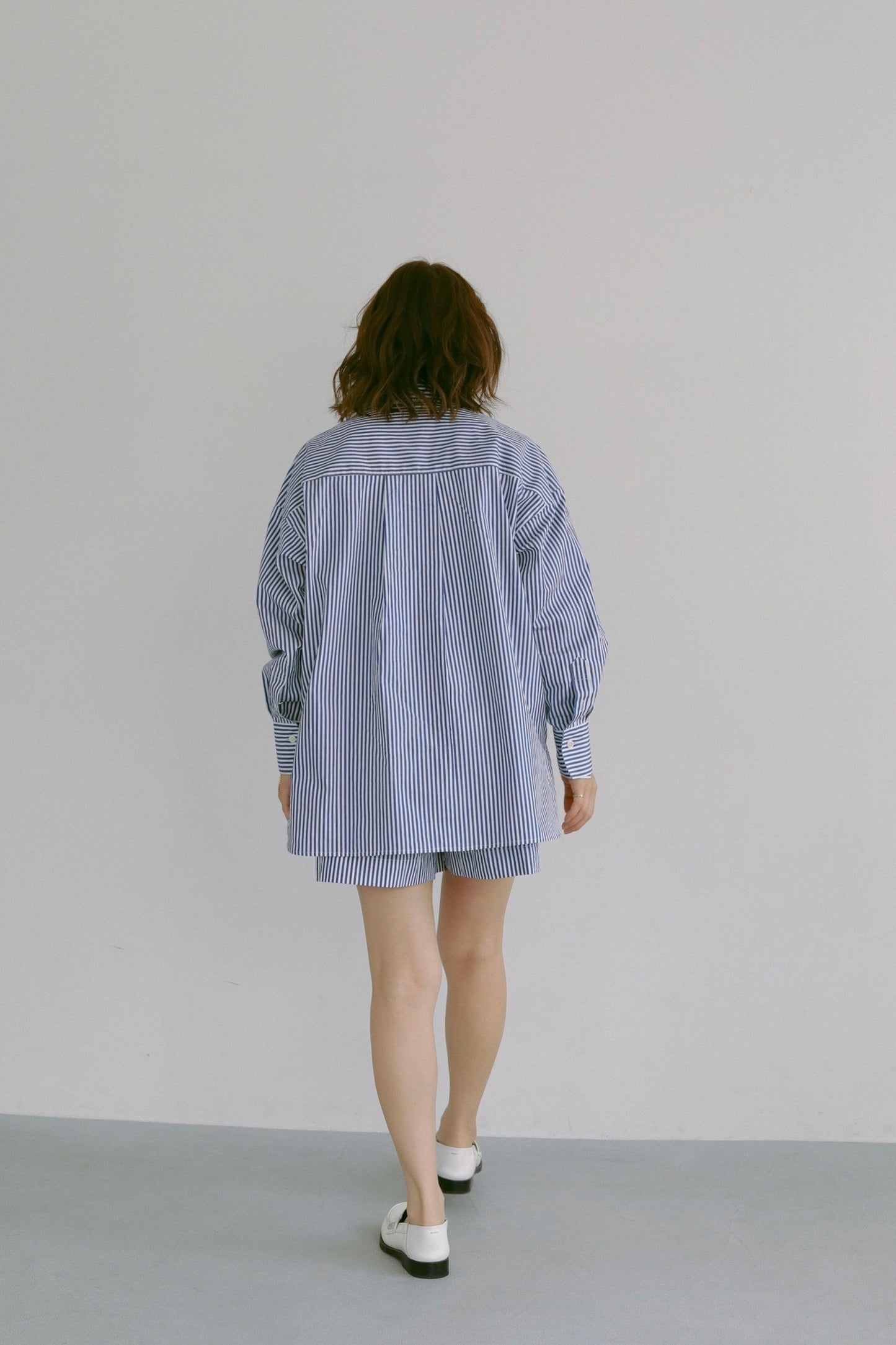 SHORT PANTS NAVY STRIPE