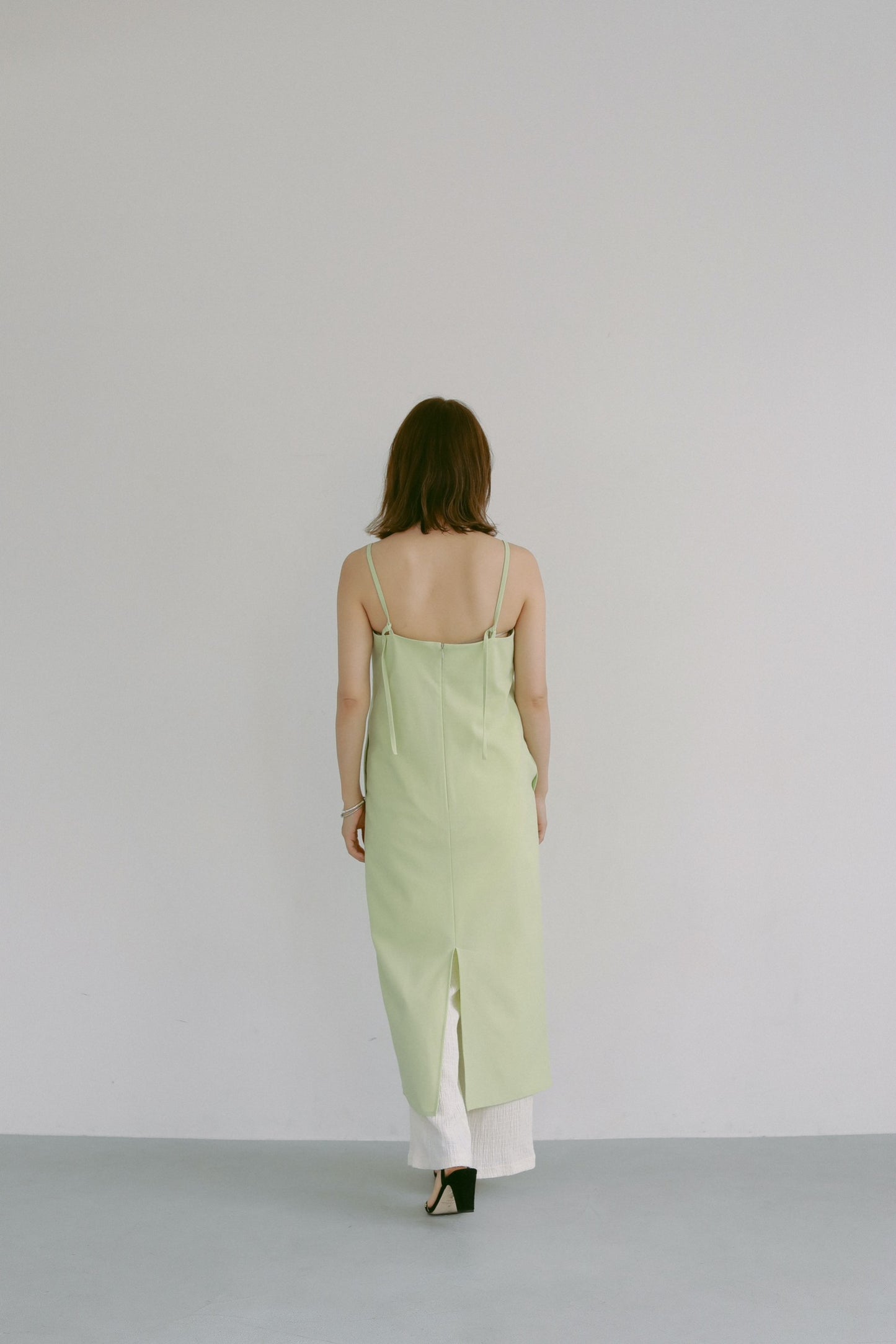 WASHABLE CAMISOLE DRESS GREEN