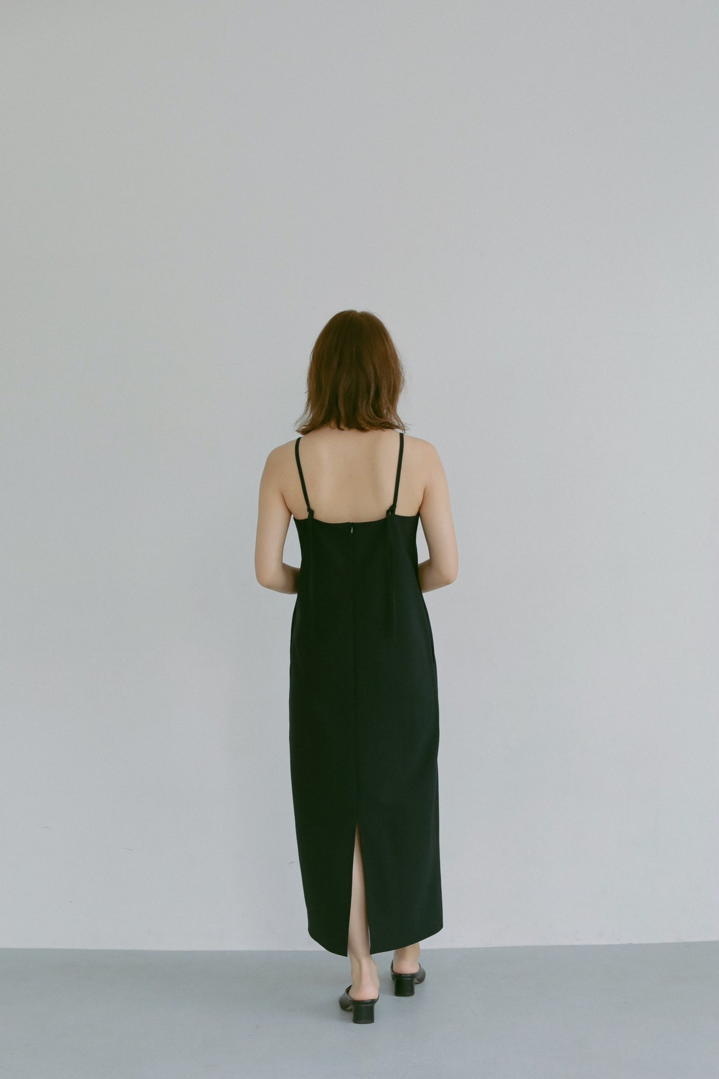 WASHABLE CAMISOLE DRESS BLACK