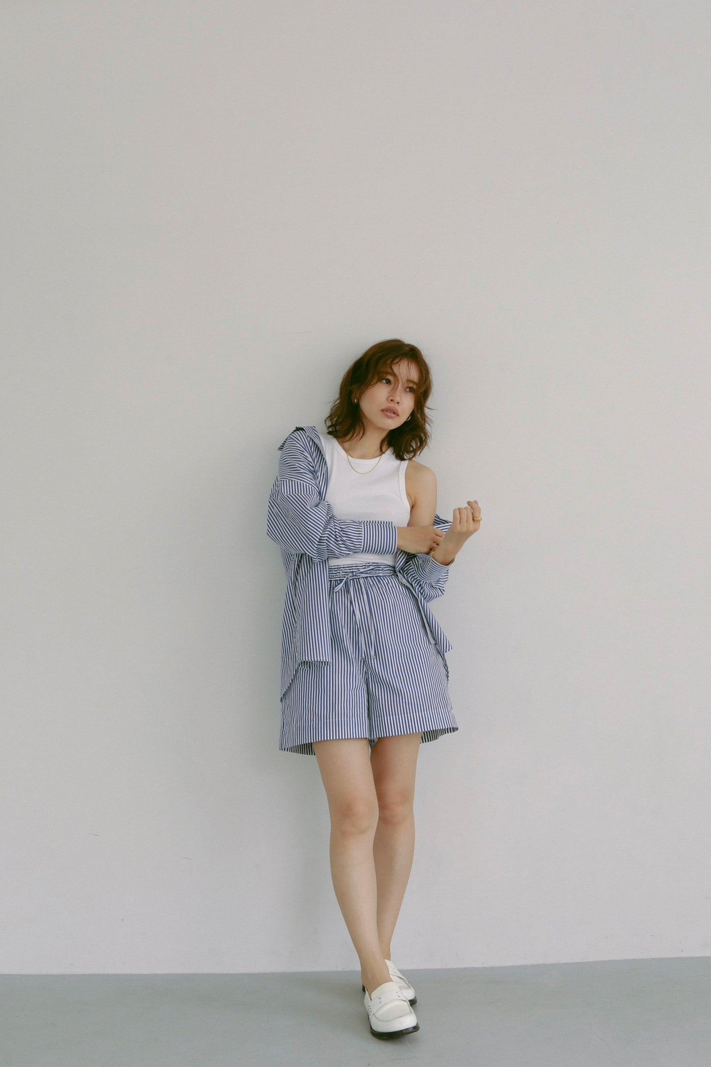 BLOUSE NAVY STRIPE