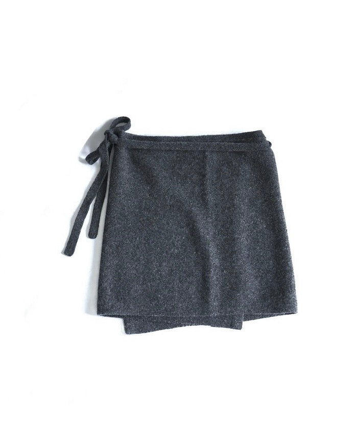 KNIT WRAP SKIRT