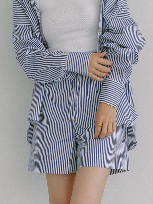 SHORT PANTS NAVY STRIPE