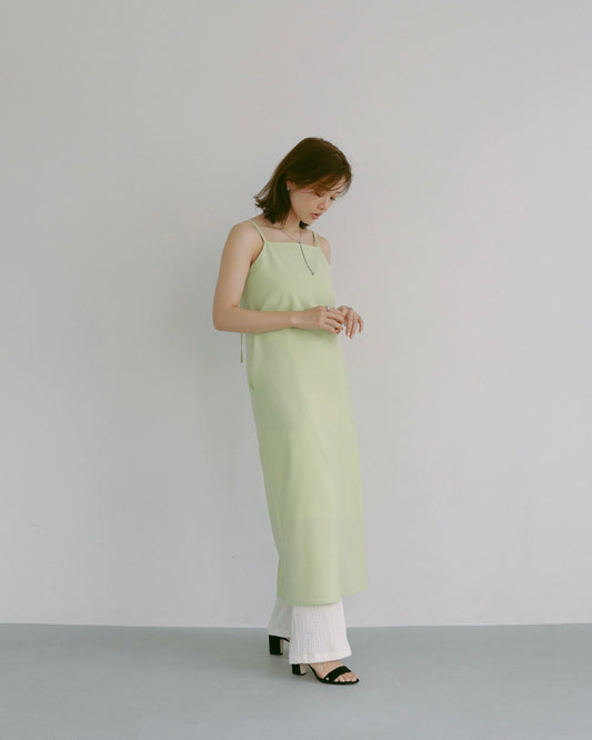 WASHABLE CAMISOLE DRESS GREEN