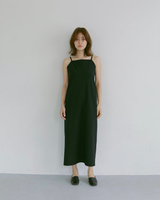 WASHABLE CAMISOLE DRESS BLACK