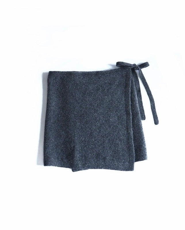 KNIT WRAP SKIRT